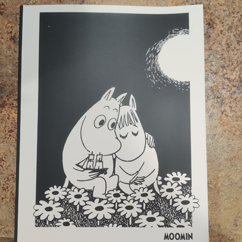 Moomin Black and White Notebook-120 Pages